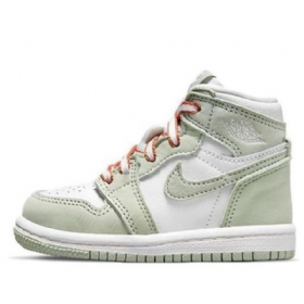 Nike Air Jordan 1 Retro High Tops Og Td Kengät Lapsille Mintunvalkoinen