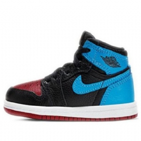 Nike Air Jordan 1 Retro High Tops Og Td Kengät Lapsille Musta Sininen