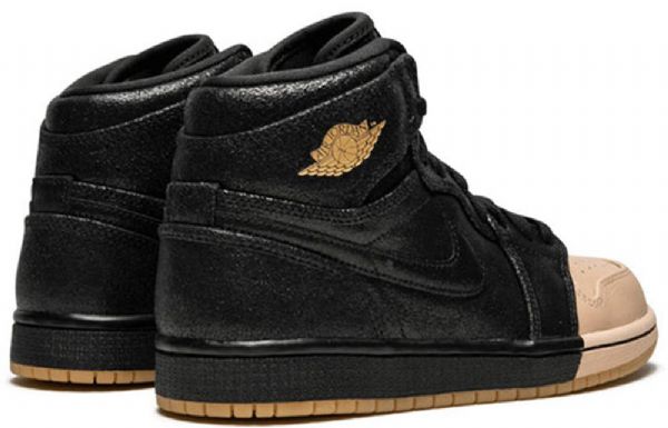 Nike Air Jordan 1 Retro High Tops Premium Korikoripallokengät Naisille Musta Khaki