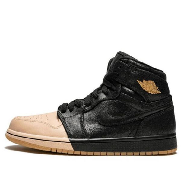 Nike Air Jordan 1 Retro High Tops Premium Korikoripallokengät Naisille Musta Khaki