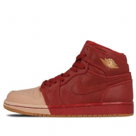 Nike Air Jordan 1 Retro High Tops Premium Korikoripallokengät Naisille Musta Khaki