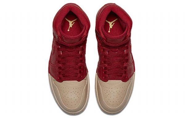 Nike Air Jordan 1 Retro High Tops Premium Korikoripallokengät Naisille Musta Khaki