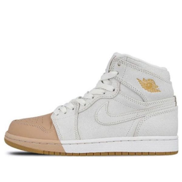 Nike Air Jordan 1 Retro High Tops Premium Korikoripallokengät Naisille Musta Khaki