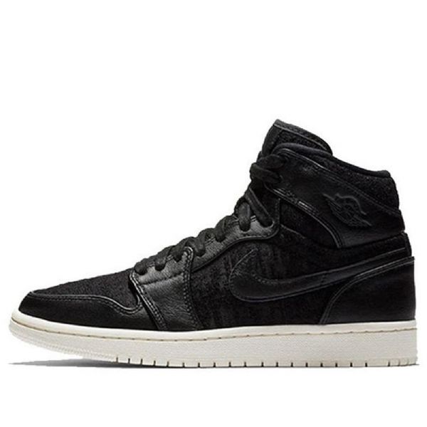 Nike Air Jordan 1 Retro High Tops Premium Koripallokengät Naisille Musta