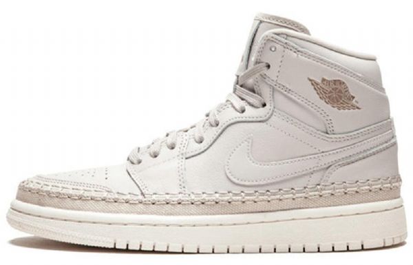 Nike Air Jordan 1 Retro High Tops Premium Koripallokengät Naisille Vaaleanharmaa