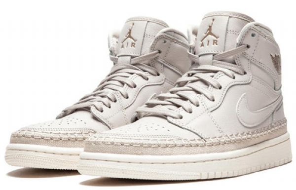 Nike Air Jordan 1 Retro High Tops Premium Koripallokengät Naisille Vaaleanharmaa