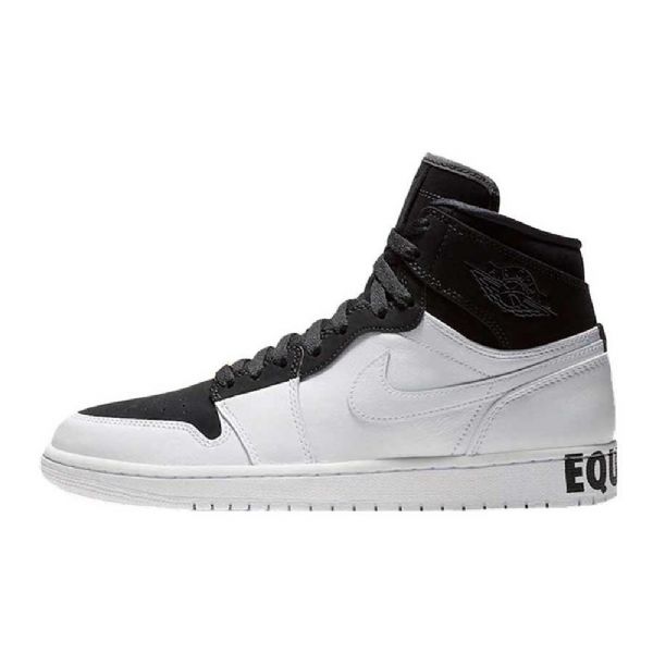 Nike Air Jordan 1 Retro High Tops Tasavertaiset Kengät Miehille Musta Valkoinen