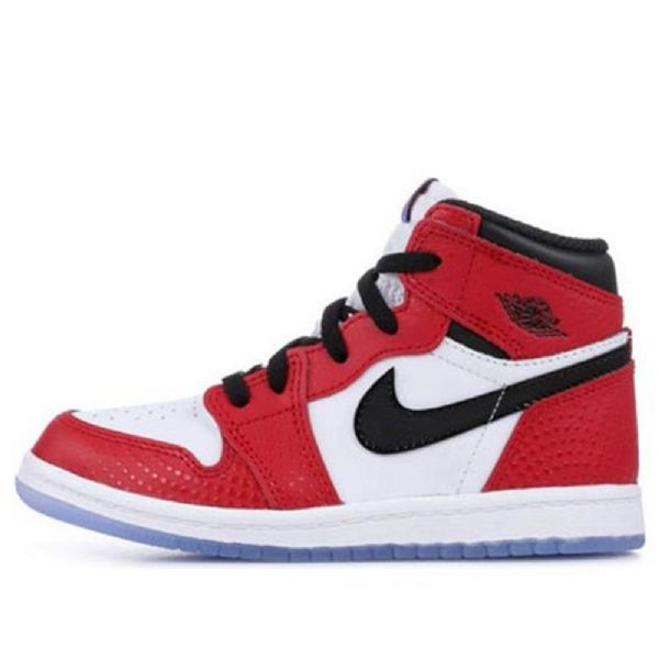 Nike Air Jordan 1 Retro High Tops Td-kengät Lapsille Punainen Valkoinen