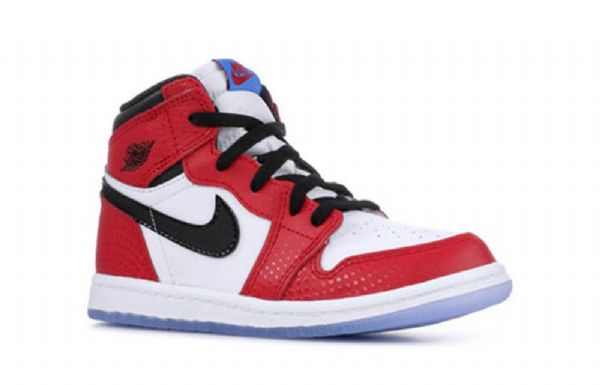 Nike Air Jordan 1 Retro High Tops Td-kengät Lapsille Punainen Valkoinen