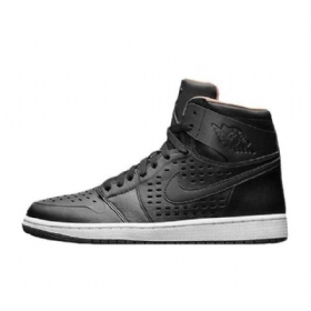 Nike Air Jordan 1 Retro High Tops Vachetta Kengät Miehille Musta