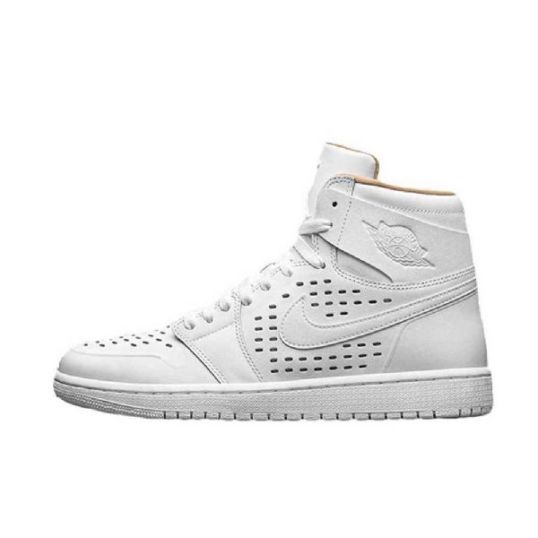 Nike Air Jordan 1 Retro High Tops Vachetta Kengät Miehille Valkoinen