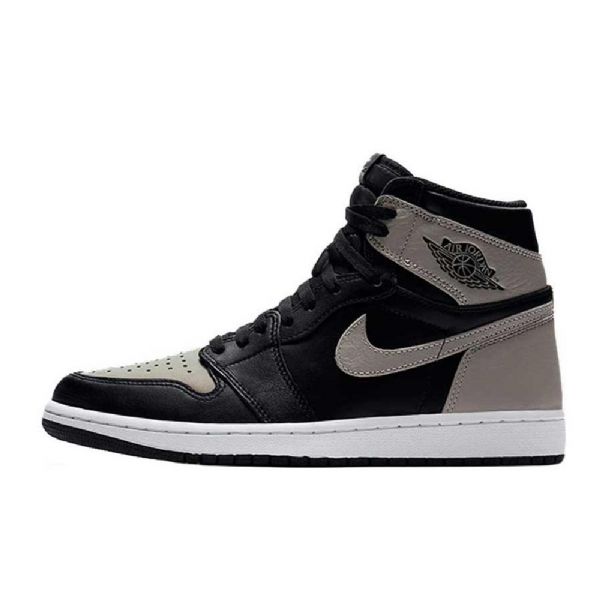 Nike Air Jordan 1 Retro High Tops Varjokengät Miehille Musta Harmaa
