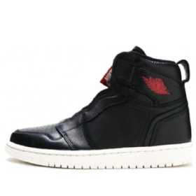 Nike Air Jordan 1 Retro High Tops Vetoketjulliset Koripallokengät Naisille Musta
