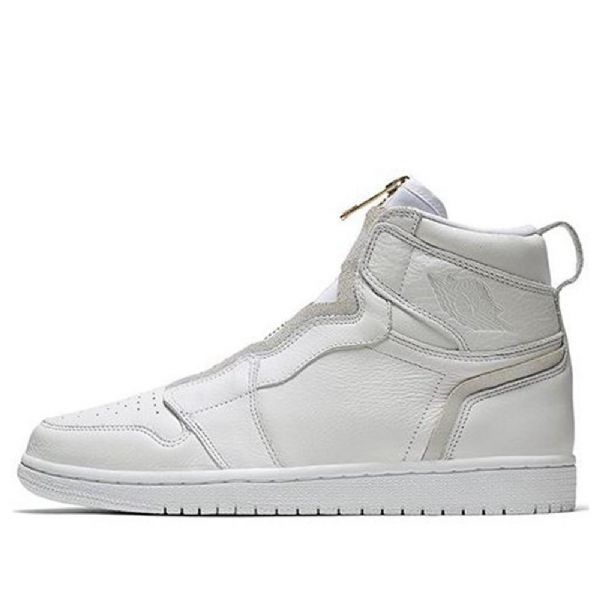 Nike Air Jordan 1 Retro High Tops Vetoketjulliset Koripallokengät Naisille Valkoinen