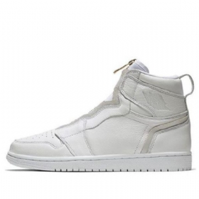 Nike Air Jordan 1 Retro High Tops Vetoketjulliset Koripallokengät Naisille Valkoinen