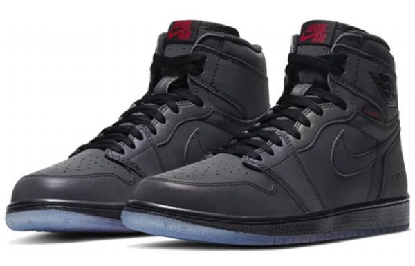 Nike Air Jordan 1 Retro High Tops Zoom Koripallokengät Miesten Musta