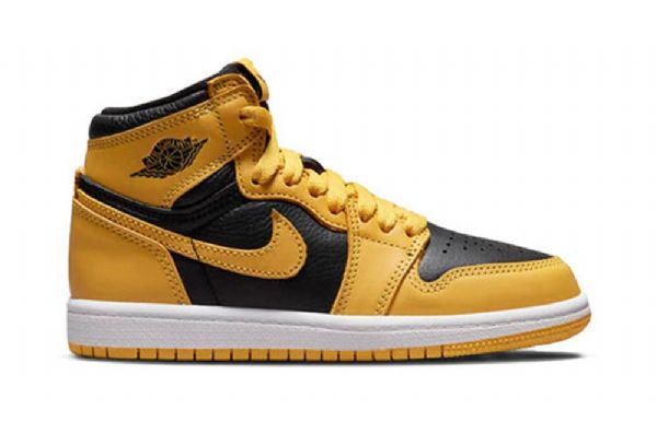 Nike Air Jordan 1 Retro Korkea Topit Og Ps Koripallokengät Miesten Keltainen Valkoinen