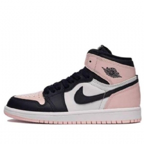 Nike Air Jordan 1 Retro Korkea Topit Og Se Ps Koripallokengät Miesten Musta Vaaleanpunainen Valkoinen