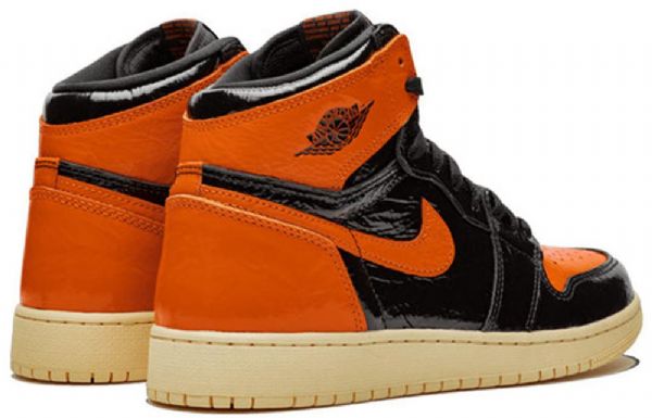 Nike Air Jordan 1 Retro Korkeat Topit Og Bg Koripallokengät Miehille Musta Oranssi
