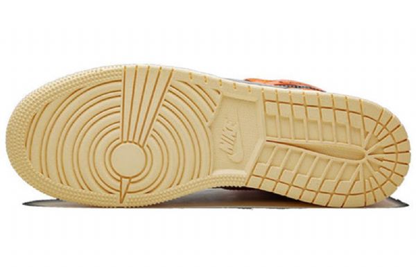 Nike Air Jordan 1 Retro Korkeat Topit Og Bg Koripallokengät Miehille Musta Oranssi