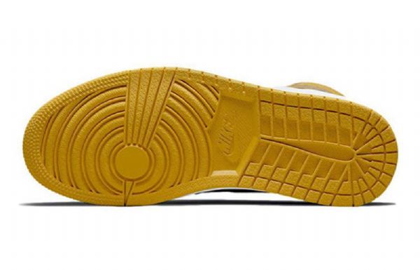 Nike Air Jordan 1 Retro Korkeat Topit Og Gs Miesten Koripallokengät Keltainen Valkoinen