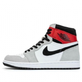Nike Air Jordan 1 Retro Korkeat Topit Og Koripallokengät Miehille Harmaa