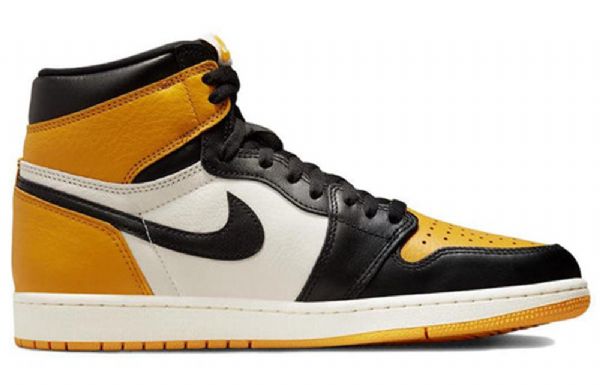 Nike Air Jordan 1 Retro Korkeat Topit Og Koripallokengät Miehille Keltainen