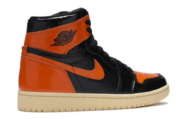 Nike Air Jordan 1 Retro Korkeat Topit Og Koripallokengät Miehille Musta Oranssi