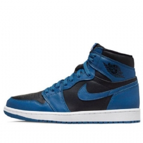Nike Air Jordan 1 Retro Korkeat Topit Og Koripallokengät Miehille Tummansininen