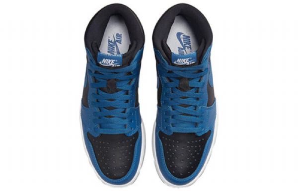 Nike Air Jordan 1 Retro Korkeat Topit Og Koripallokengät Miehille Tummansininen