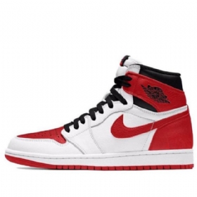 Nike Air Jordan 1 Retro Korkeat Topit Og Koripallokengät Miehille Valkoinen