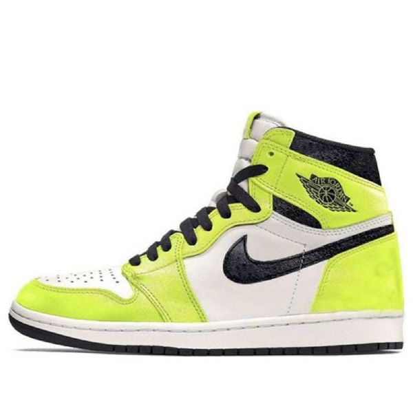 Nike Air Jordan 1 Retro Korkeat Topit Og Koripallokengät Miehille Vihreä Valkoinen