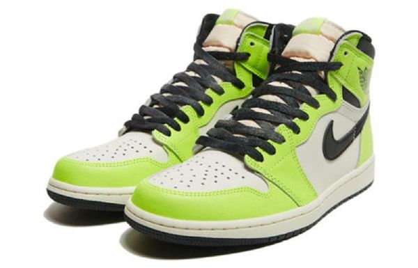 Nike Air Jordan 1 Retro Korkeat Topit Og Koripallokengät Miehille Vihreä Valkoinen