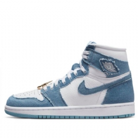 Nike Air Jordan 1 Retro Korkeat Topit Og Koripallokengät Naisille Laivastonsininen