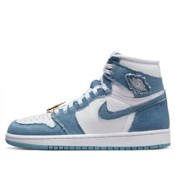 Nike Air Jordan 1 Retro Korkeat Topit Og Koripallokengät Naisille Laivastonsininen