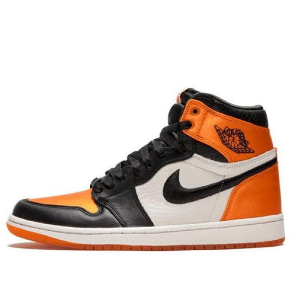 Nike Air Jordan 1 Retro Korkeat Topit Og Koripallokengät Naisille Musta Oranssi