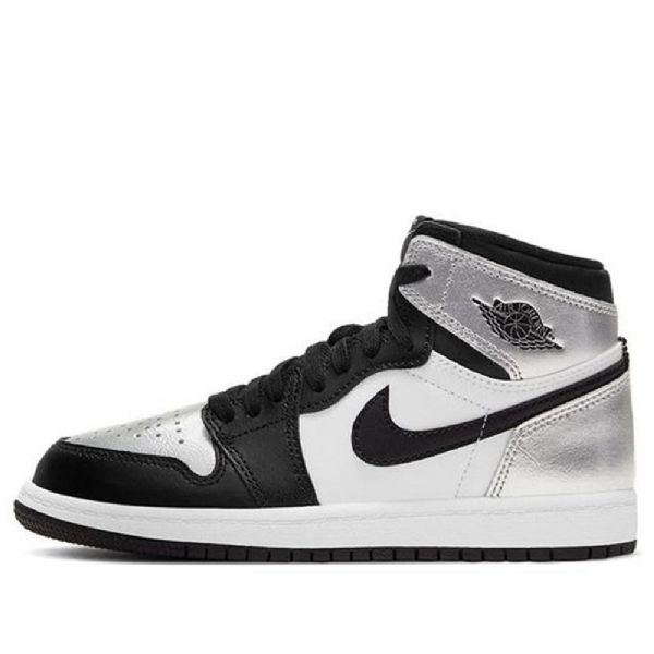 Nike Air Jordan 1 Retro Korkeat Topit Og Ps Koripallokengät Miehille Hopea