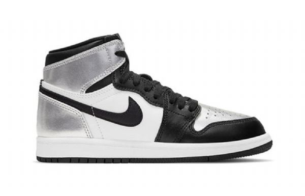 Nike Air Jordan 1 Retro Korkeat Topit Og Ps Koripallokengät Miehille Hopea