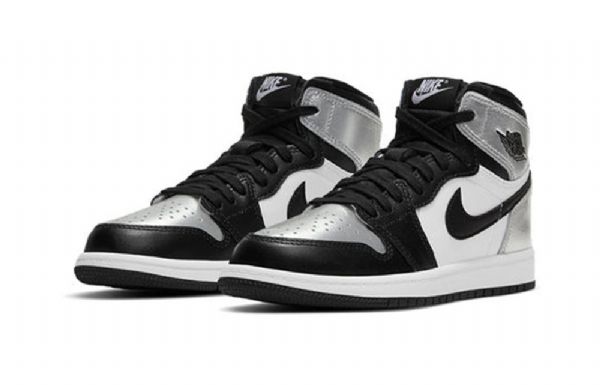Nike Air Jordan 1 Retro Korkeat Topit Og Ps Koripallokengät Miehille Hopea
