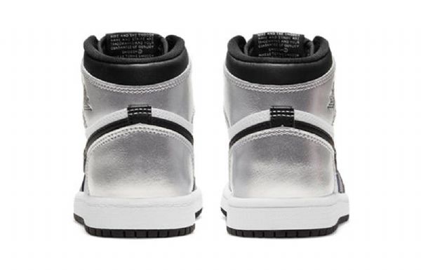 Nike Air Jordan 1 Retro Korkeat Topit Og Ps Koripallokengät Miehille Hopea
