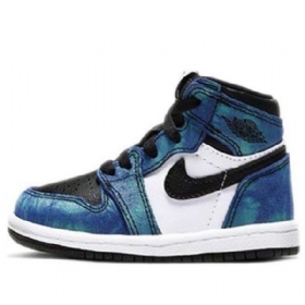 Nike Air Jordan 1 Retro Korkeat Topit Og Td Koripallokengät Lapsille Siniset