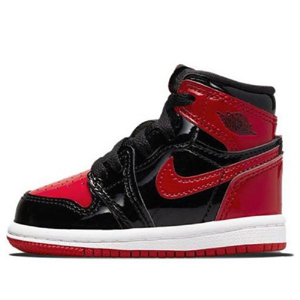 Nike Air Jordan 1 Retro Korkeat Topit Og Td Koripallokengät Lapsille Valkoinen Punainen