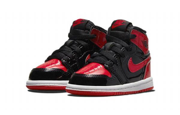 Nike Air Jordan 1 Retro Korkeat Topit Og Td Koripallokengät Lapsille Valkoinen Punainen