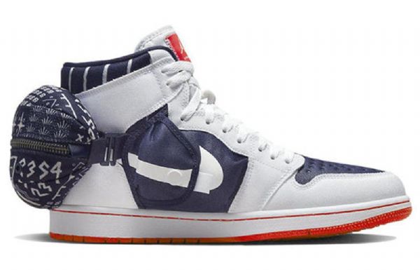 Nike Air Jordan 1 Retro Korkeat Topit Og Utility Koripallokengät Miehille Laivastonsininen