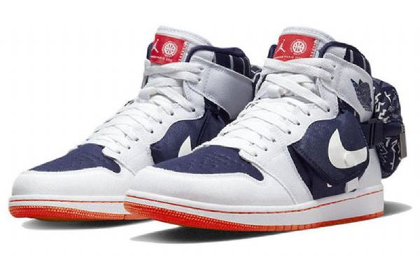 Nike Air Jordan 1 Retro Korkeat Topit Og Utility Koripallokengät Miehille Laivastonsininen