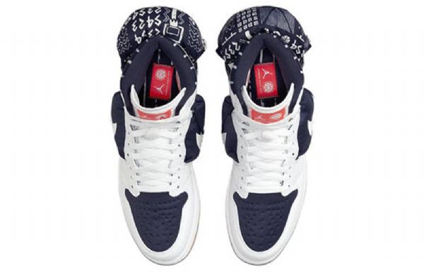Nike Air Jordan 1 Retro Korkeat Topit Og Utility Koripallokengät Miehille Laivastonsininen
