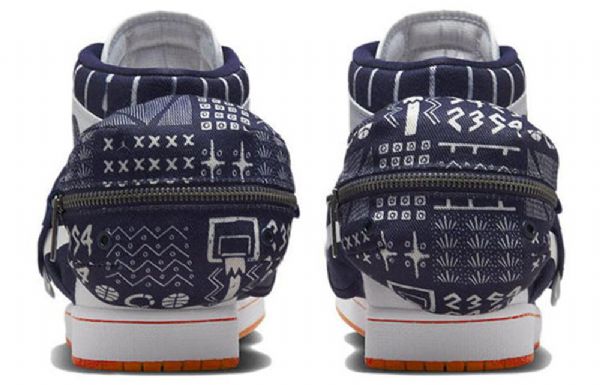 Nike Air Jordan 1 Retro Korkeat Topit Og Utility Koripallokengät Miehille Laivastonsininen