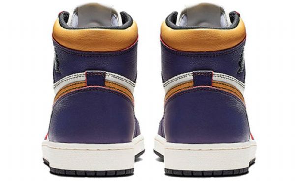 Nike Air Jordan 1 Retro Korkeat Topit Sb Koripallokengät Miehille Purppura Valkoinen Keltainen