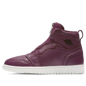 Nike Air Jordan 1 Retro Korkeat Topit Vetoketjulliset Koripallokengät Naisille Burgundy