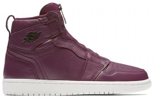Nike Air Jordan 1 Retro Korkeat Topit Vetoketjulliset Koripallokengät Naisille Burgundy